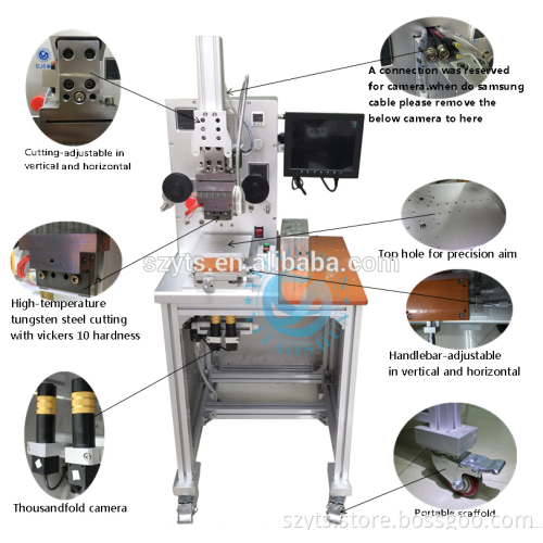 Factory sell flex cable pressure machine constant temperature heating ACF/FPC bonding repair machine For iphone samsung